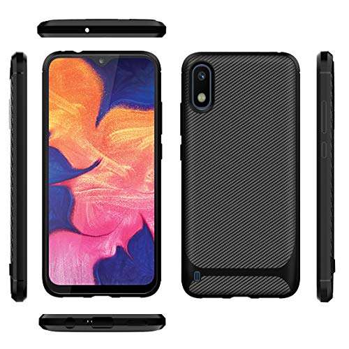 Dzxouui for Galaxy A10 Case,Durable Light Shockproof Cover Protective Phone Case for Samsung Galaxy A10(DC-Black)(6.2inch) 4