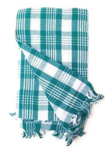 GIRLYZ Attire Pure Soft Cotton Gamcha Bath Towel for Bathroom/Kitchen Purpose for Adults(Blue) (1) 1