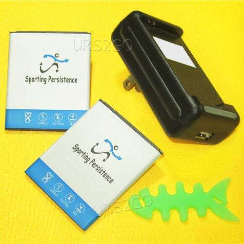 2X Long Lasting 3600mAh Rechargeable Li_ion Battery Special Travel Dock USB/AC Charger Fish Bone Winder Silicon Compatible with Samsung Galaxy Grand Neo GT-I9060 1