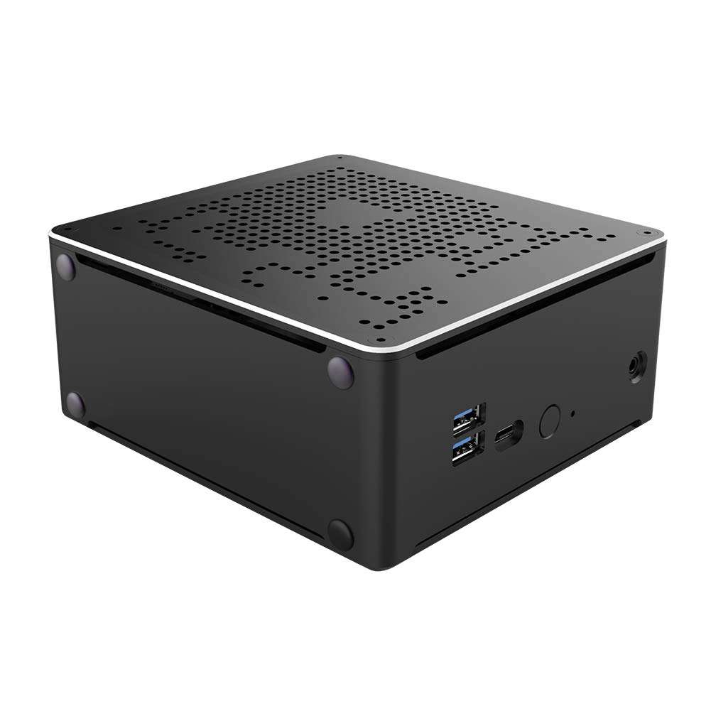 HUNSN 4K Mini PC, HTPC, NUC, Small Server, Support Proxmox, Vmware, ESXI, KODI, Intel I9 10880H 10885H, BY02, DP, HDMI, Type-C, 2 x LAN, Barebone, NO RAM, NO Storage, NO System 2