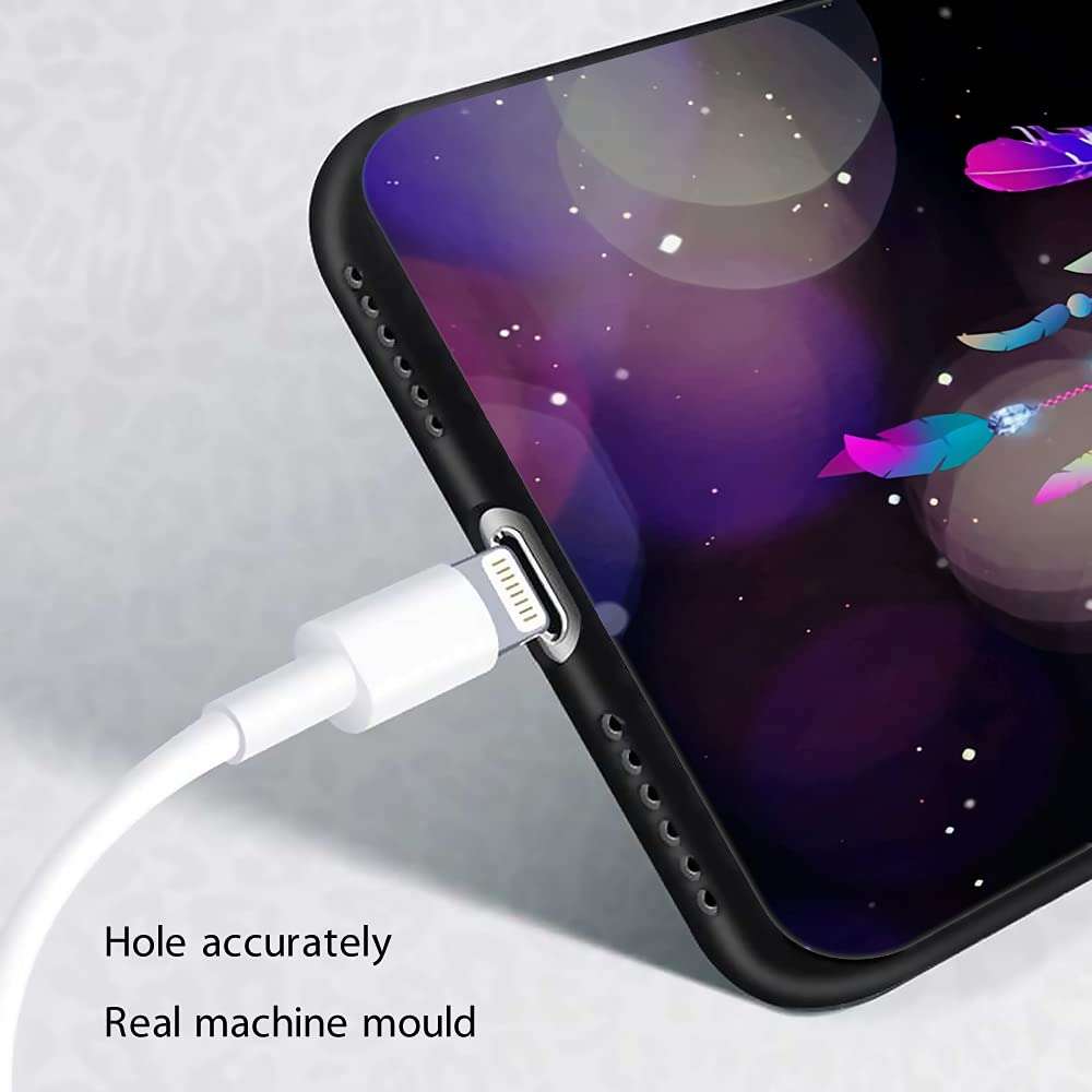 TnXee iPhone Xs Max Case,Colorful Dream Catcher Starry Sky Pattern for iPhone Xs Max Case,Women Girl 9H Glass Scratch Proof Cover with TPU Soft Edge Antiskid Design Case for iPhone Xs Max-6.5inch 6