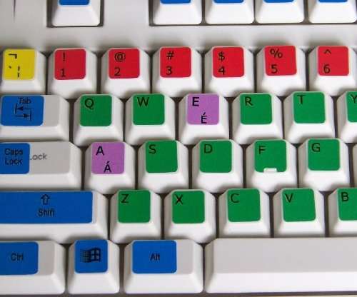 Learning English UK Colored PC Keyboard Decals for Desktop, Laptop and Notebook 6