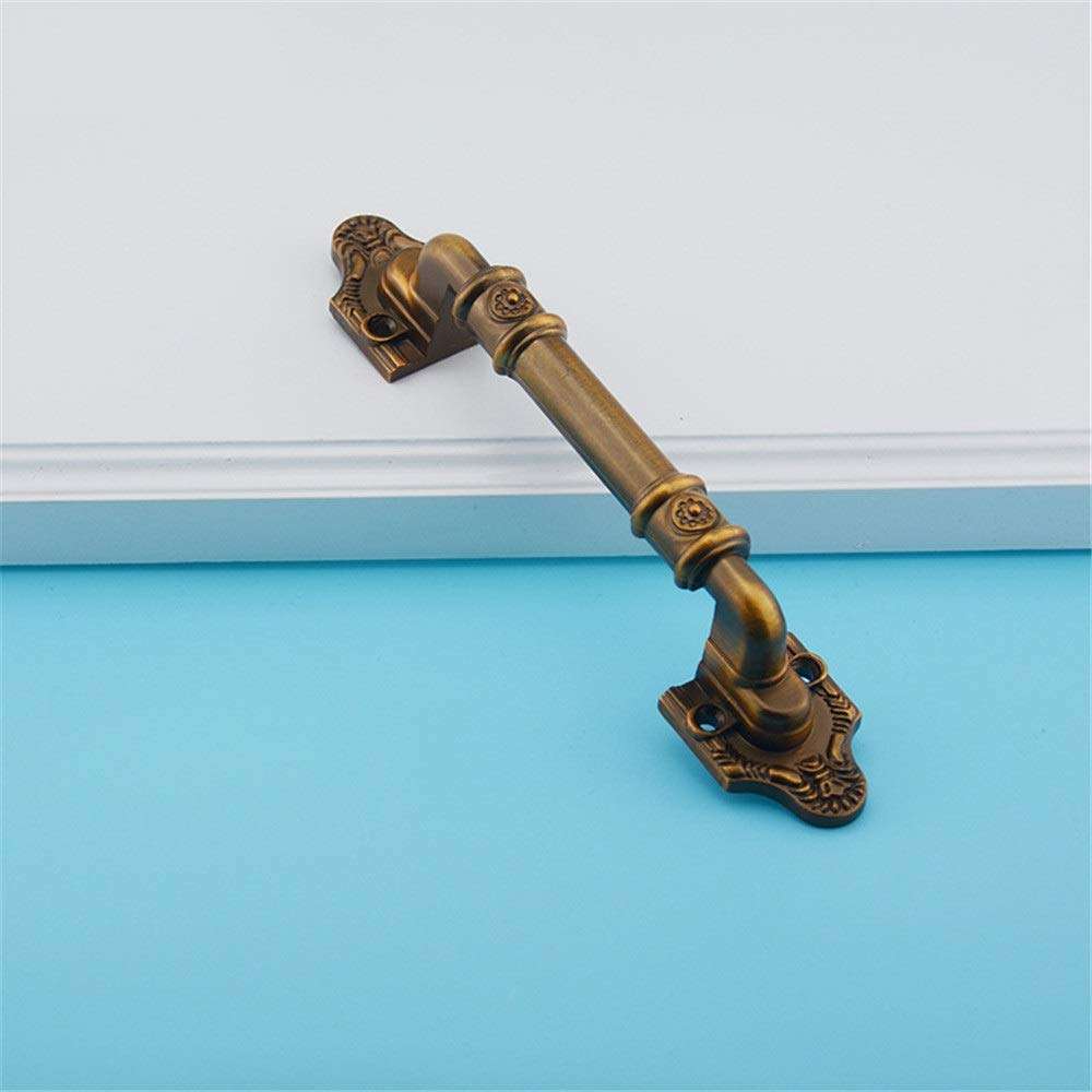 GAXQFEI Material Quality Stainless Steel Surface Treatment Large Bronze/Brass Zinc Alloy Door Handles Home Door Handle Hotel Door Handle Decorative Accessories Suitable for Home Decoration,Antique Br 3