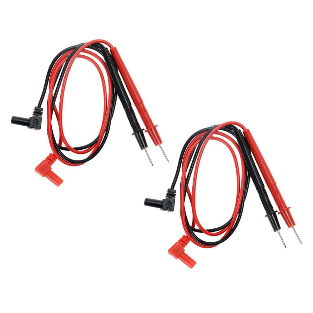 2Pair Banana Plug Multimeter Probe Pen Testing Connecting Cable Stick 2.6Ft 1000V Black Red for Digital Multimeter Meter Multi Tester Lead Wire Voltmeter 1