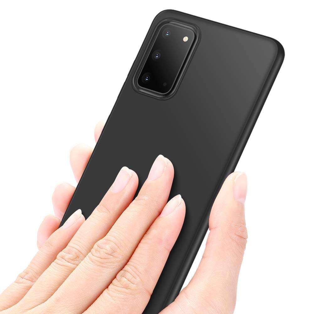 X-level Samsung Galaxy S20 Case Translucent Matte Finish Slim Hard Case with Soft TPU Edge Shockproof and Anti-Fingerprint Cover Case for Samsung Galaxy S20 5G 6.2 Inch - Black 4
