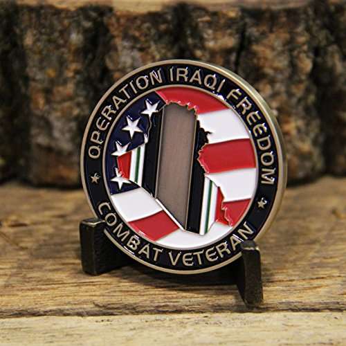 OIF Operation Iraqi Freedom Challenge Coin - Military Coin Designed by Military Veterans - Great 3D Detail Die Struck Brass Coin 5