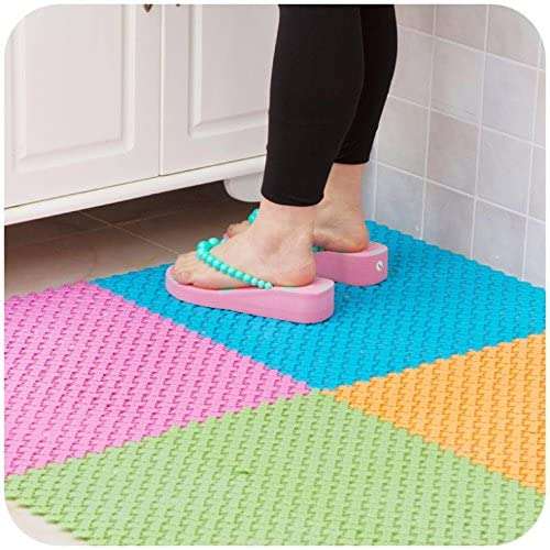 WorldCare® Blue : Fashion Big Feet Slip Kitchen Bathroom Bathroom Shower Riser Mats K2960 1