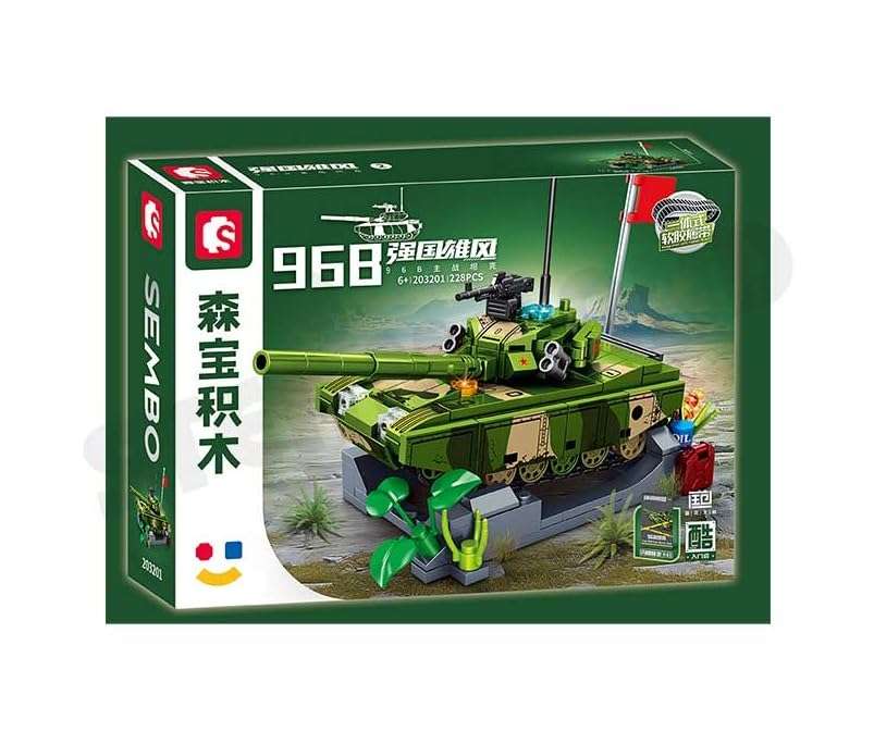 MICROMINI DIY Elite Hero Tank Blocks Building Set 203201-228 pcs STEM Construction for Ages 6+|Unleash Imagination wih Exclusive 242 Pieces of Blocks