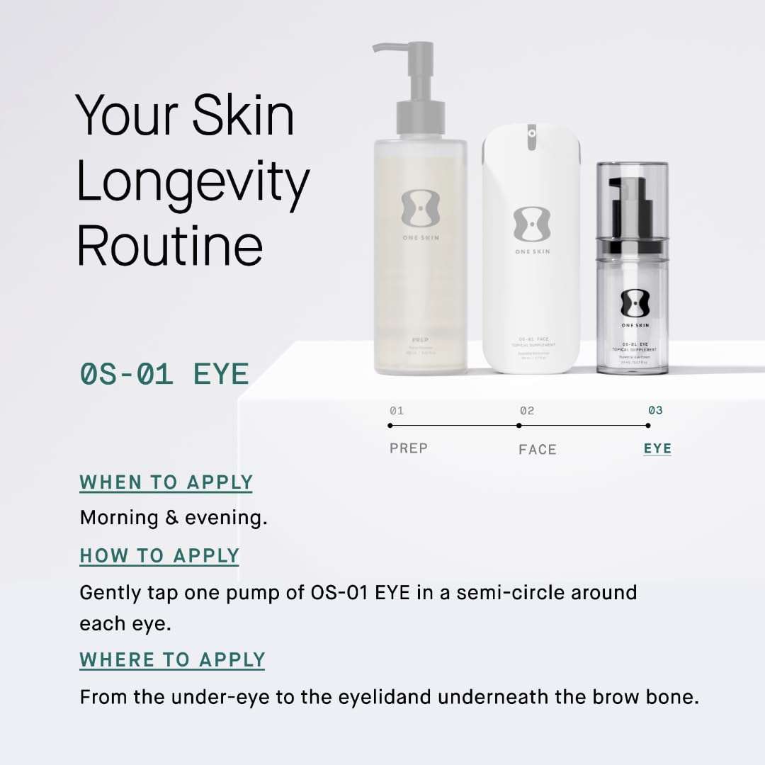 OneSkin EYE OS-01 Peptide Skin Longevity Eye Cream - Improves Hydration and Firmness, For All Skin Types Including Sensitive 6