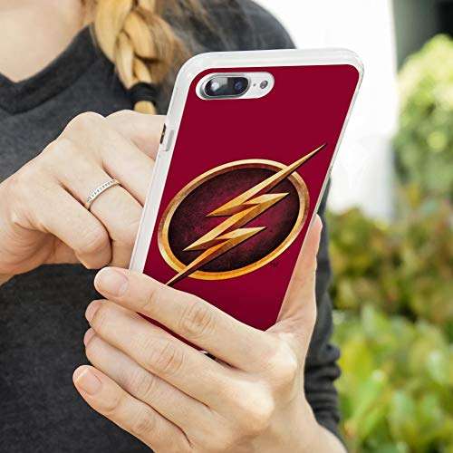 The Flash TV Series Logo Protective Slim Fit Hybrid Rubber Bumper Case Fits Apple iPhone 8, 8 Plus, X, 11, 11 Pro,11 Pro Max 3
