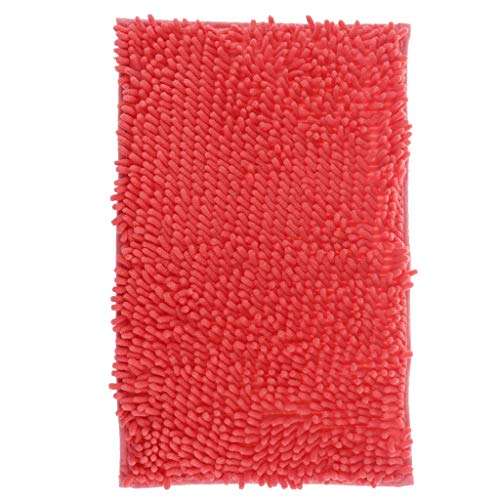 VMS INDIA Microfiber Bathroom Kitchen Mat Bath Shower Rug Rectangular Doormat Orange L 4