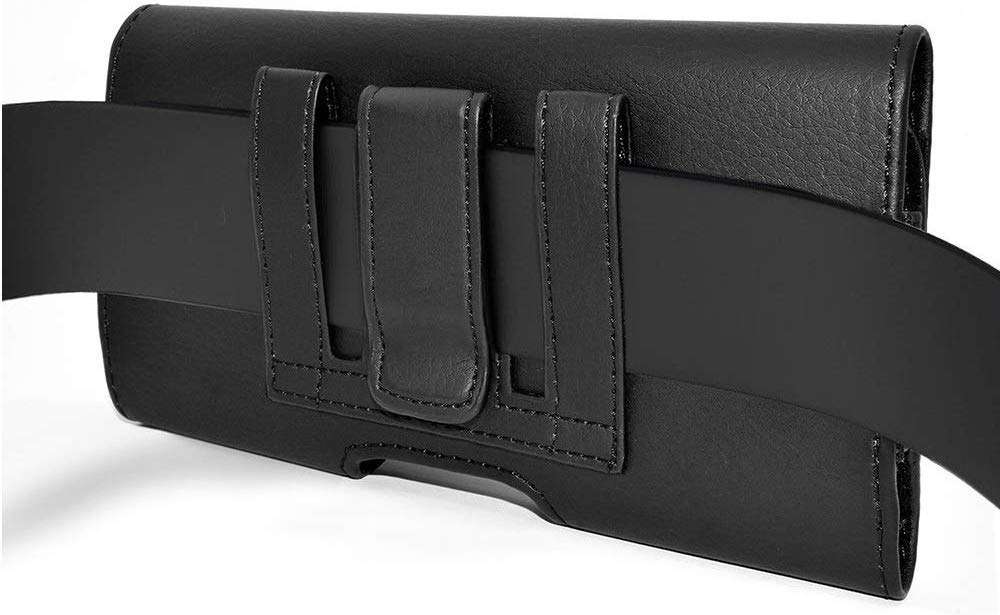 Samsung Galaxy Mega 6.3 Horizontal Leather Case with Magnetic closure with belt clip and belt loops + Cell Phone Antenna Booster and Anti Radiation Shield 4