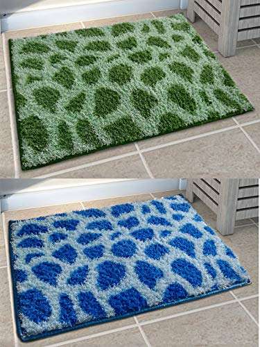 Athom Living Soft Anti Slip Easy Home Bath Mat, 38 X 58 cm, Multicolour 1