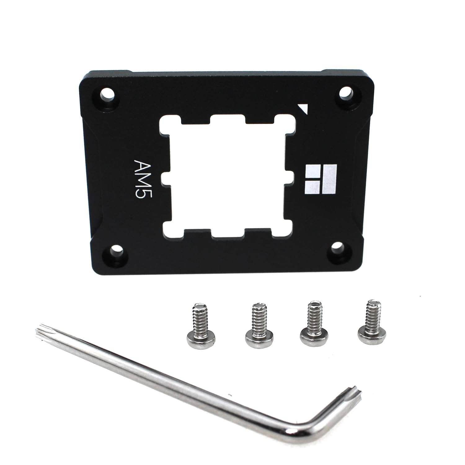 BLLNDX 1 Set CPU Cooler Mounting Buckle AM5 Anti Bend Contact Frame Motherboard Slot Security Fixing Frame Corrective Anti Bend Fixing Frame CPU Cooler Standard Black 1