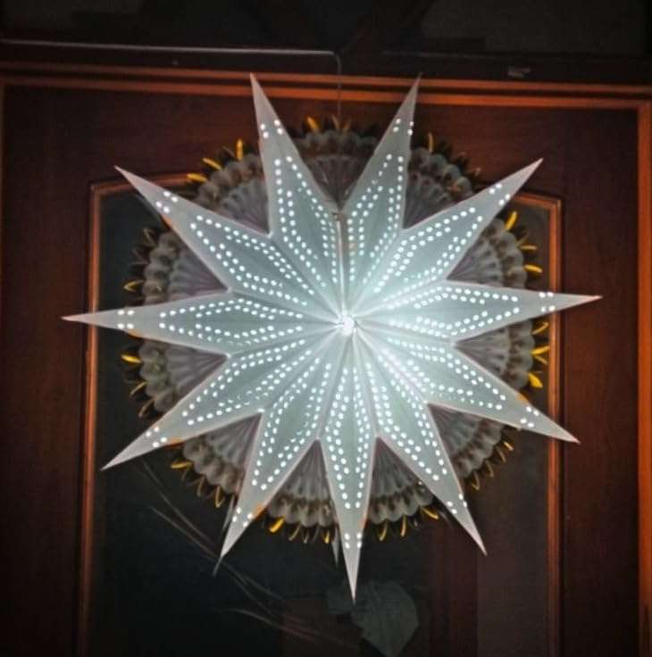 ALILA Big Size Christmas Hanging Star for Home Living Room Xmas Santa Tree Indoor Outdoor Balcony Decor, 28inches / 71 cm 4
