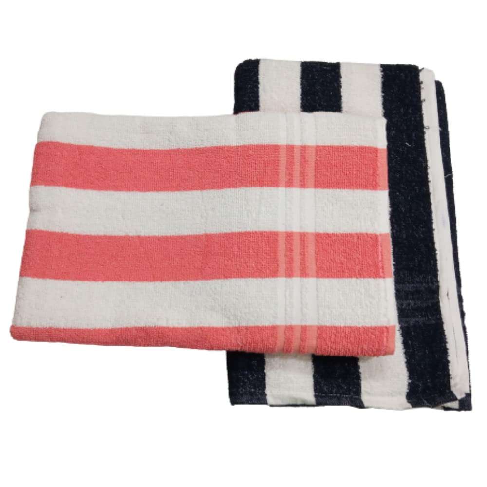 PKS SARSHI Brand - 100% Cotton 2-Piece Towel Set, Super Soft Microfiber Towels for Men and Women Double Colour 1