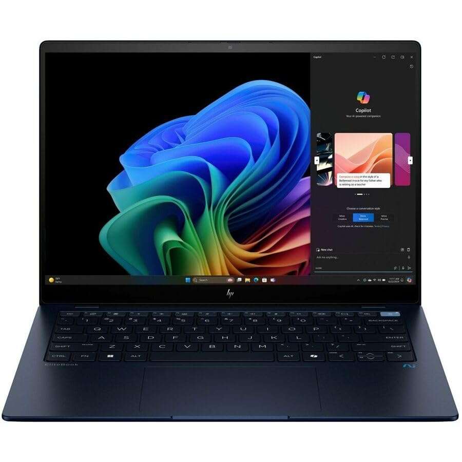 HP EliteBook Ultra 14 inch G1q Notebook AI PC, Touch Screen, Win 11 Pro, Qualcomm Snapdragon, 16GB RAM, 512GB SSD, 2.2K 1