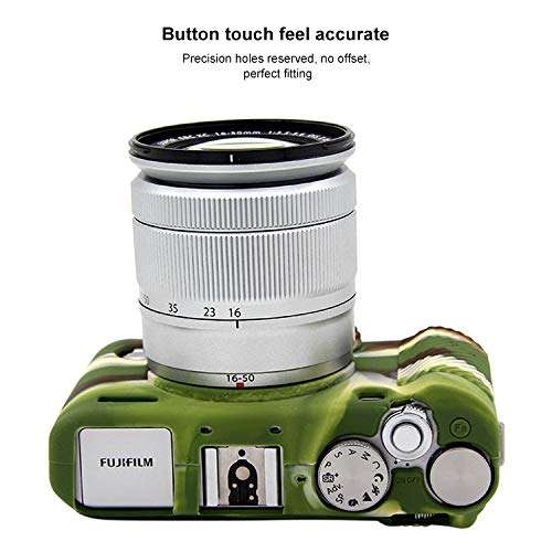 PULUZ Soft Silicone Protective Case for FUJIFILM X-A3 / X-A10 (Camouflage) 5