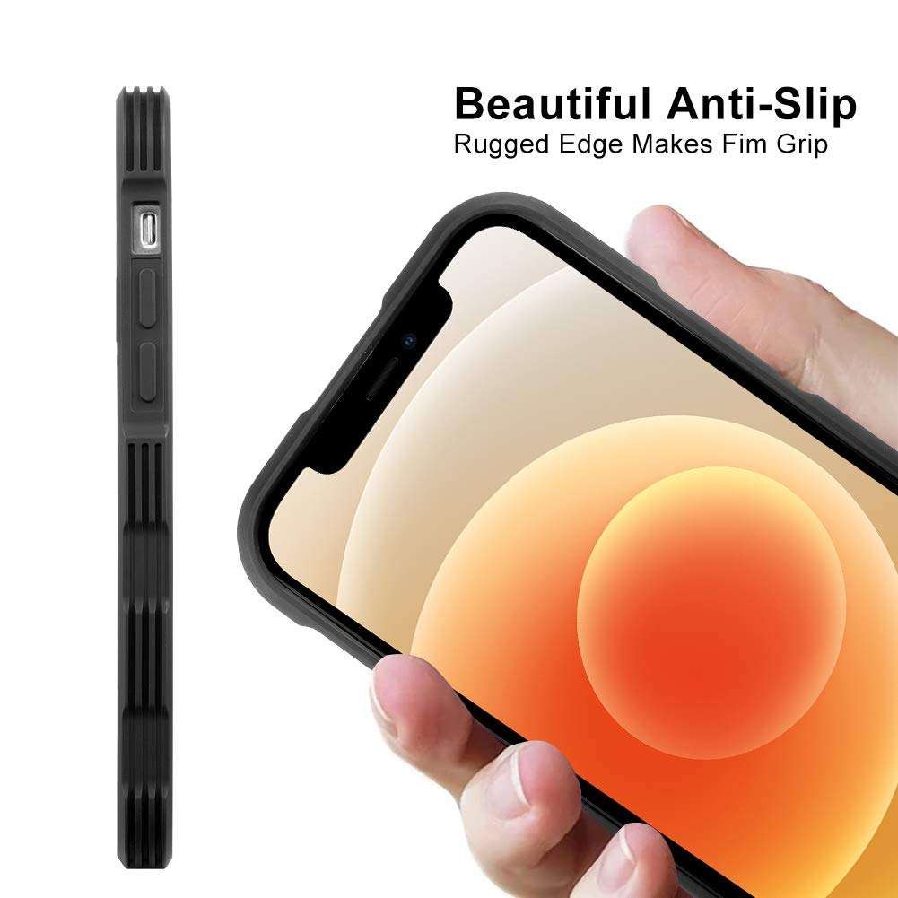 OOK iPhone 12 Mini Case Skull Pattern Anti-Slip Bumper Case Protective Shockproof Cases Phone Cover Compatible for iPhone 12 Mini 4