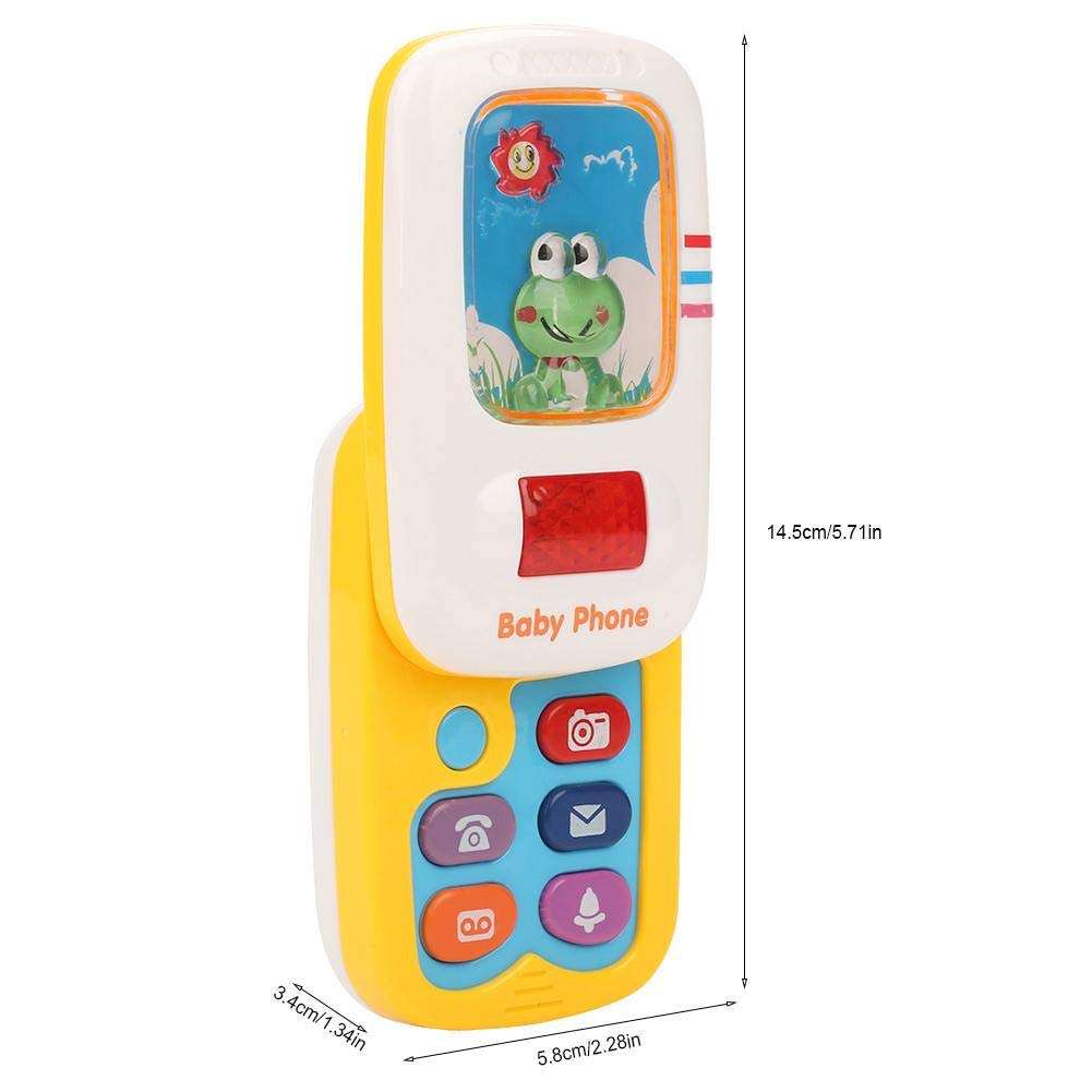 Naroote Mobile Phone Toy, Baby Kids Cute Simulation Cell Phone Musical Toy with Light Playful Learning Educational Toys -Products Quality Assurance 6
