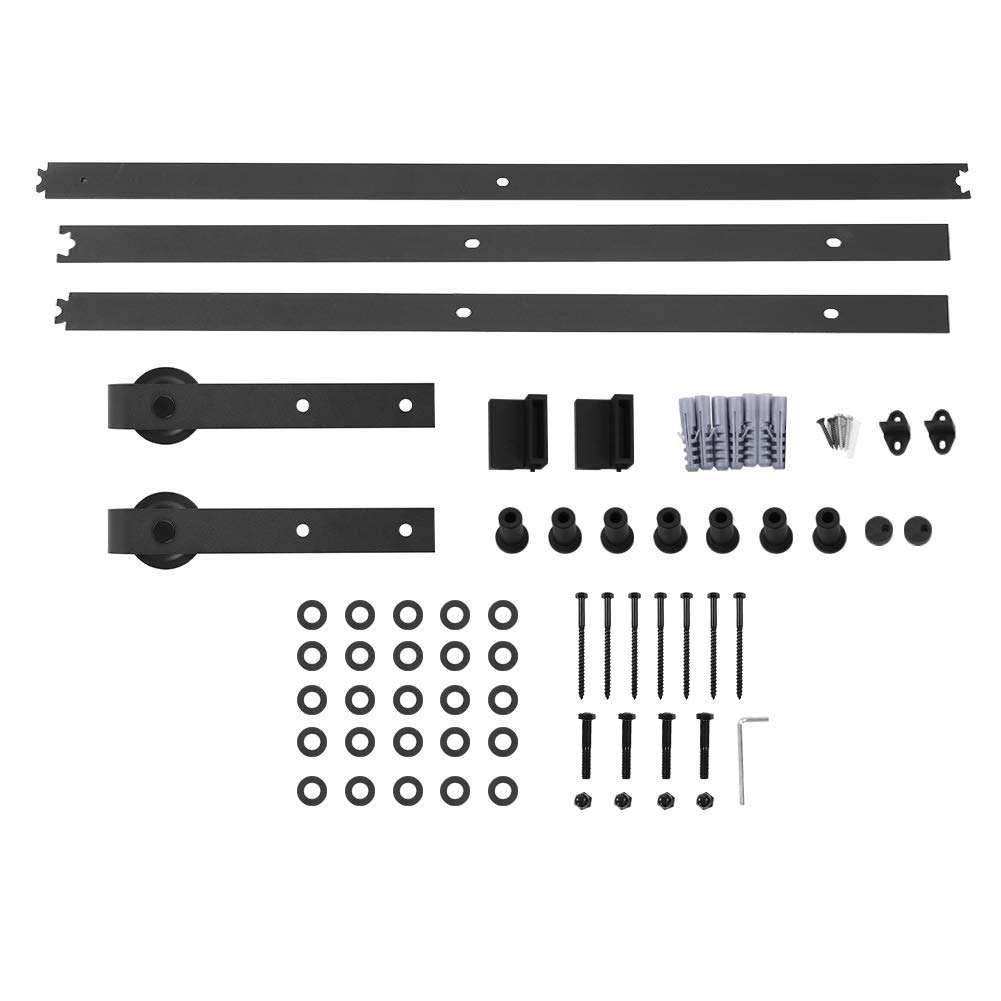 Sliding Barn Door Hardware, Sliding Door Pulley, Durable Fire And Rust Prevention Kitchens for Laundries Wardrobes 1