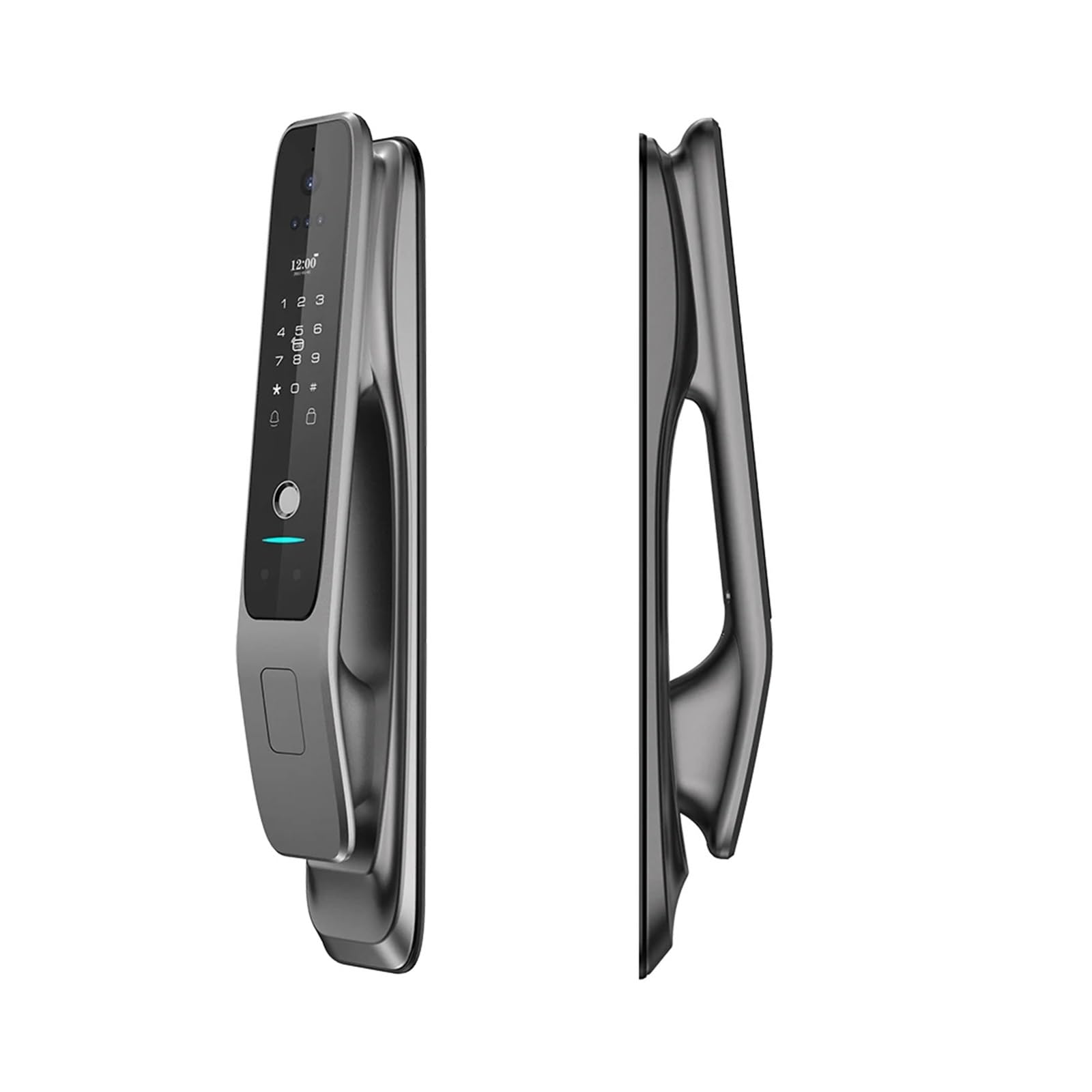 KIEEQGAK 3D Face Recognition Tuya WiFi Lock，Smart Door Lock，with Capture Camera Intelligent Electronic Lock，Digital Door Lock 1