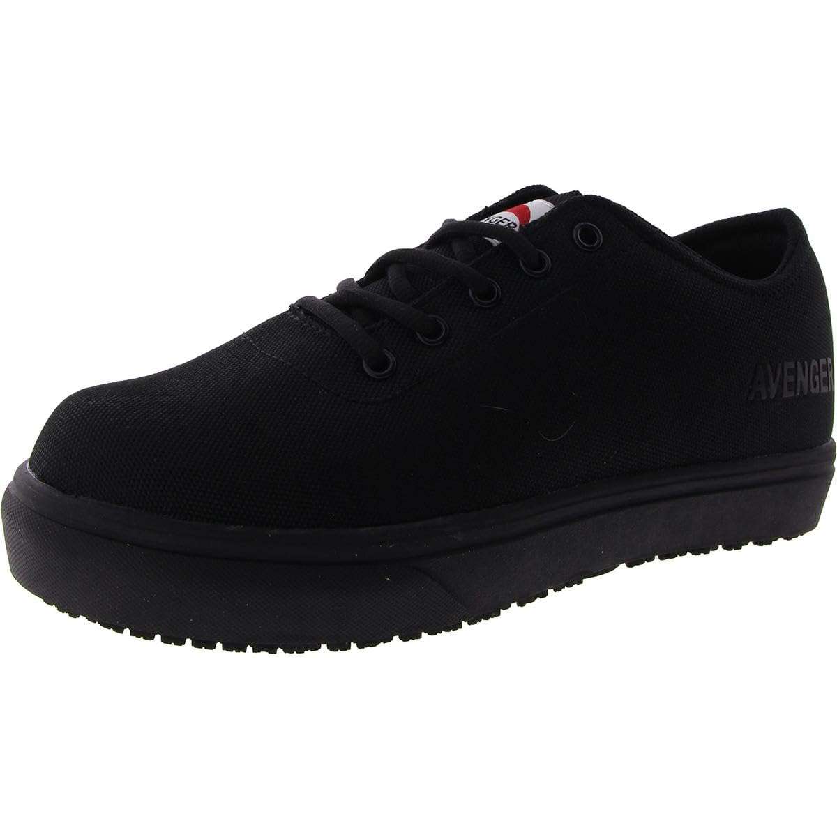 Avenger Work Boots Alley Sneakers for Women – Textile Upper & Lining – Rubber Midsole – Lace-up Black 7.5 B - Medium 1