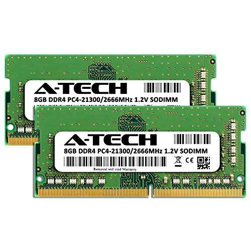A-Tech 16GB Kit (2x8GB) RAM for Apple iMac & Mac mini (2018, 2019 & 2020) | DDR4 2666 MHz SODIMM PC4-21300 / PC4-21333 260-Pin SO-DIMM Memory Upgrade 2