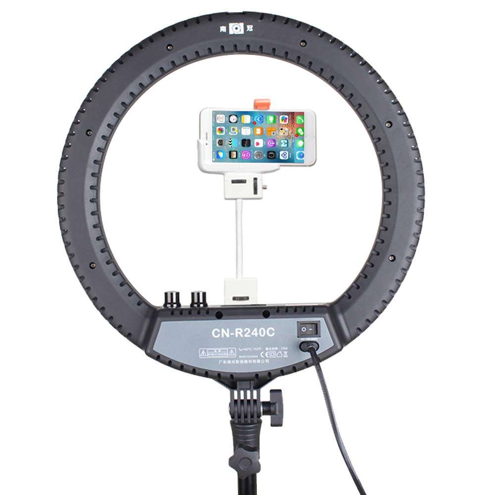 JION 16-Inch External Dimmable SMD Led Ring Light Lighting Kit, Mobile Phone Holder, Hot Shoe Adapter for Portrait YouTube Video Capture (No Carry Bag) 1
