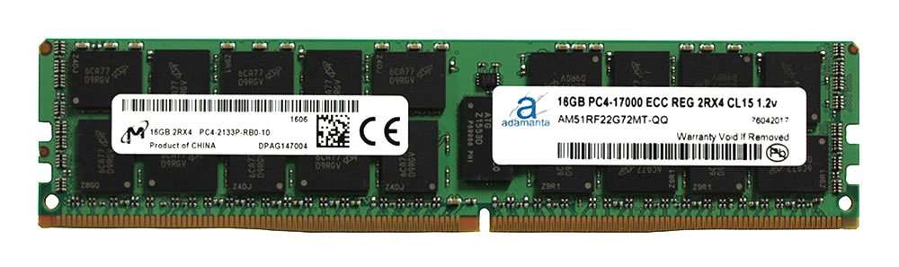 Adamanta 16GB (1x16GB) Server Memory Upgrade Compatible for HP Proliant DL580 G9 DDR4 2133MHz PC4-17000 ECC Registered Chip 2Rx4 CL15 1.2v DRAM RAM