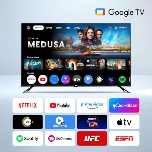 VW 215 cm (85 inches) Pro Series 4K Ultra HD Smart QLED Google TV VW85GQ1 3