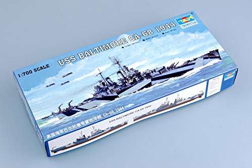 Trumpeter 1/700 USS Baltimore CA68 Heavy Cruiser 1944 Model Kit 2