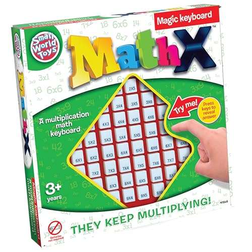 Small World Toys Multiplication Board Game, Push Button Multiplication Machine for Kids 3+, Kindergarten Math Learning & Education Toys, Math Game for Home School Classroom, Gifts for Kids