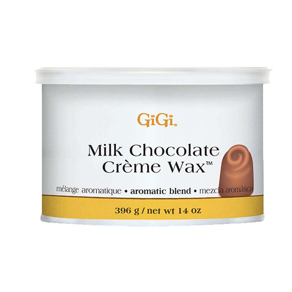 GiGi Milk Chocolate Crème Hair Removal Wax - Soft Wax for Coarse Hair, with Cocoa Seed Extract, Waxing Formula for Face, Body & Sensitive Skin, 14 oz 1