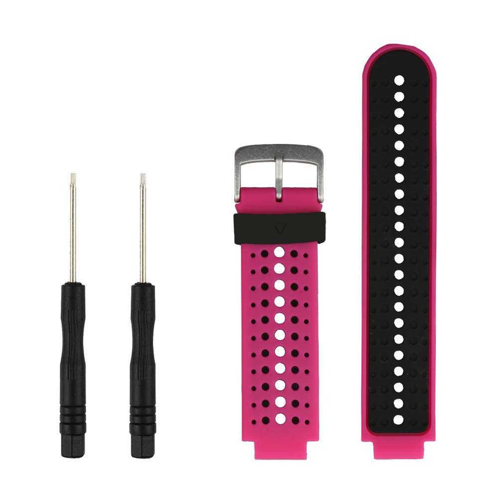 Replacement Smart Wrist Watch Accessory Band Strap for Garmin Forerunner 220/230/235/620/630/735XT/235Lite Free Size 5.11"-8.46" 3