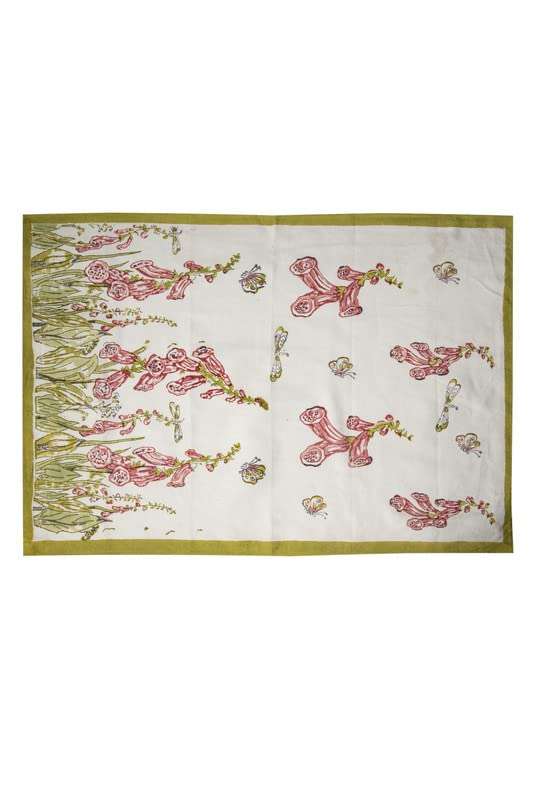 CONTRAST LIVING Sorshoti Hand Block Printed Kitchen Towel/Dish Towel/Hand Towel Multi Color Set of 4 Pcs 1