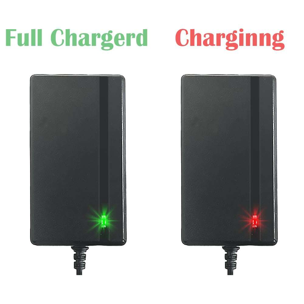 12V Battery Charger for Kids Ride On Toy Cars, Universal 12 Volt Power Wheels Battery Charger, Suitable for Best Choice Jeep Tractor Motorcycle ATV Accessories, Free Alligator Clip, 2 Fuses 5