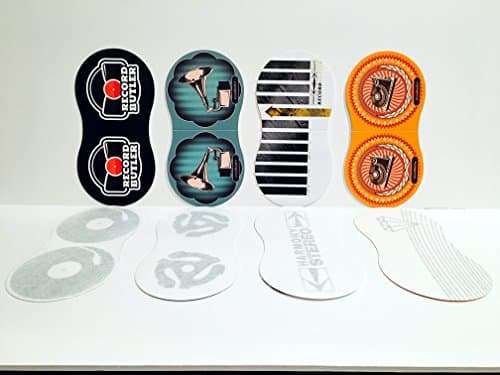 The Record Butler 2-Pack Anti Static Record Cleaner & Handler. Soft Fleece Cradles Your Records Eliminating Dirty Fingers from Touching The Vinyl. 6