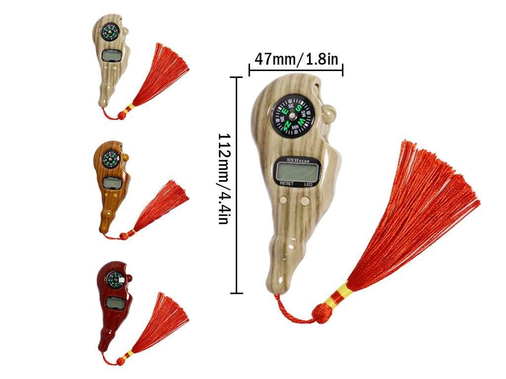 Anlising 3PCS Digital Beads Counter, Buddha Beads Counter, Prayer Beads Counter, Digital Finger Counter, Digital-Tasbih Counter with Compass and Light, for Meditation, Relaxation, Muslim Prayer 3