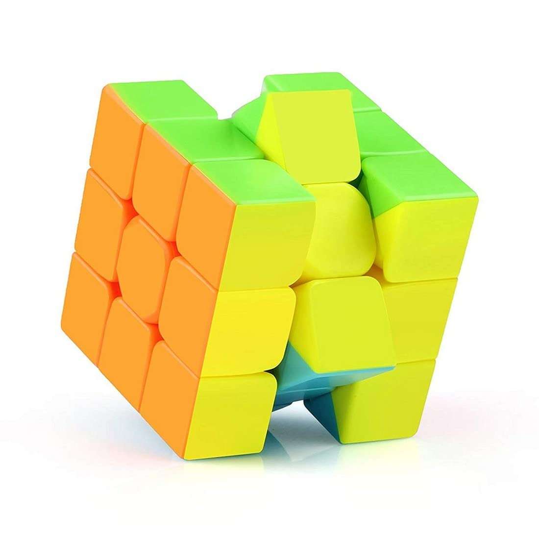 nikhareenterpeise Cubes 3x3 High Speed Sticker Less Magic Puzzle Cube Game Toy 5