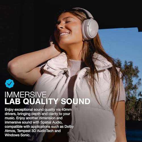 JLab JBuds Lux ANC Wireless Headphones, Mauve, Hybrid Active Noise Cancelling, Customizable Sound, Spatial Audio Compatible, Premium Over-Ear Bluetooth Headset 2