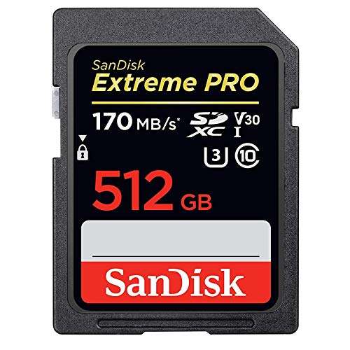 SanDisk Extreme PRO 512GB SD Card for Sony a1 Camera Class 10 UHS-I SDSDXXY-512G-GN4IN Bundle with (1) Everything But Stromboli 3.0 Memory Card Reader 3