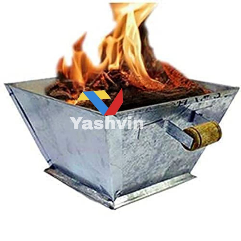 YASHVIN@Homam Kund 11 INCH Big Size Hawan Kund with Handle On Both Side, for Yagya, Hawan & Poojan Purpose, Item NO. 98