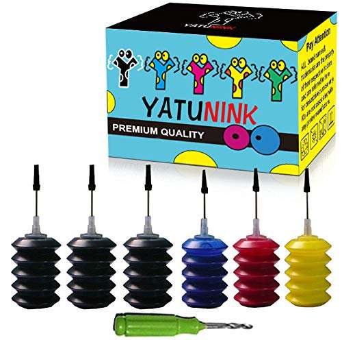YATUNINK Premium Refill Ink Kit for HP 910 910XL Ink Cartridge Work for HP OfficeJet 8020 OfficeJet 8022 OfficeJet 8025 OfficeJet 8028 OfficeJet 8035 Printer (30ml x 6 Pack) 1