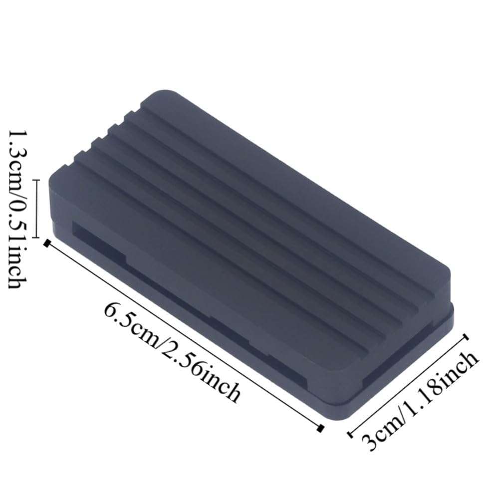 Chiffonade Aluminum Alloy Cooling Case for Raspberry Pi Zero 2W - Acrylic Bottom Shell with Bent Pin Header, Passive Heat Dissipation Chassis Kit 5