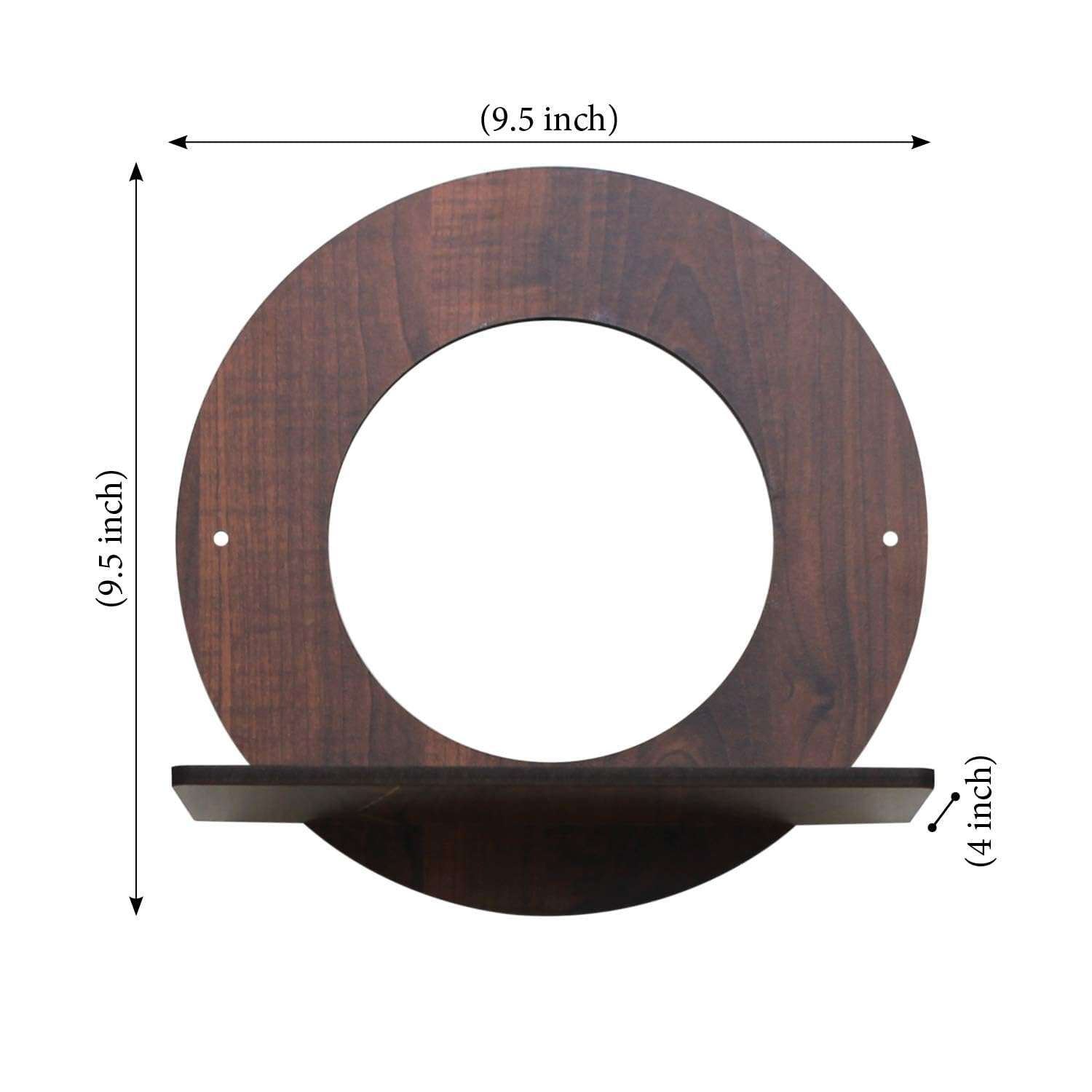 VUF Engineer Wood Round Shape Plant Stand | Engineer Wooden Plant Stand Set of 4 Pieces 6
