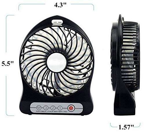 icall Portable Mini Fan update Version portable Multifunctional Rechargeable fan mini high speed fan with light and USB cable (1Pcs multi colour) 3