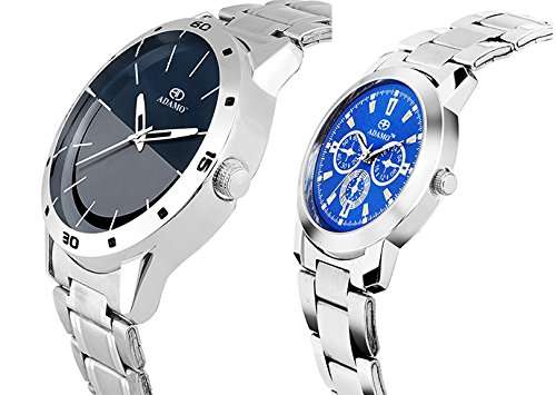 ADAMO Designer Couple Combo Wrist Watch 817-324SM05 3