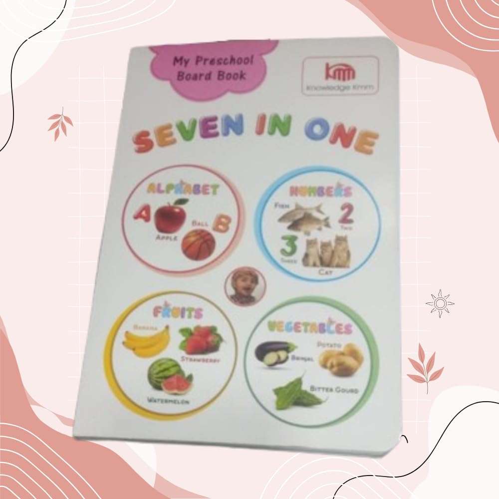 Preschool Board Book Set of Alphabet Numbers Animals Transport for Kids Early Learning Education of Preschooler Birthday Gift (All in One (Alphabet Number Transport Animal Birds Fruit Vegetable)) 4