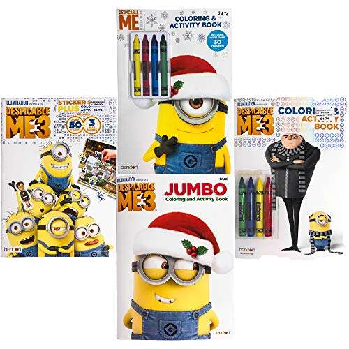 Bendon Kids Children Nickelodeon Disney Assorted Characters Theme Coloring & Activity Books (Minions) 1